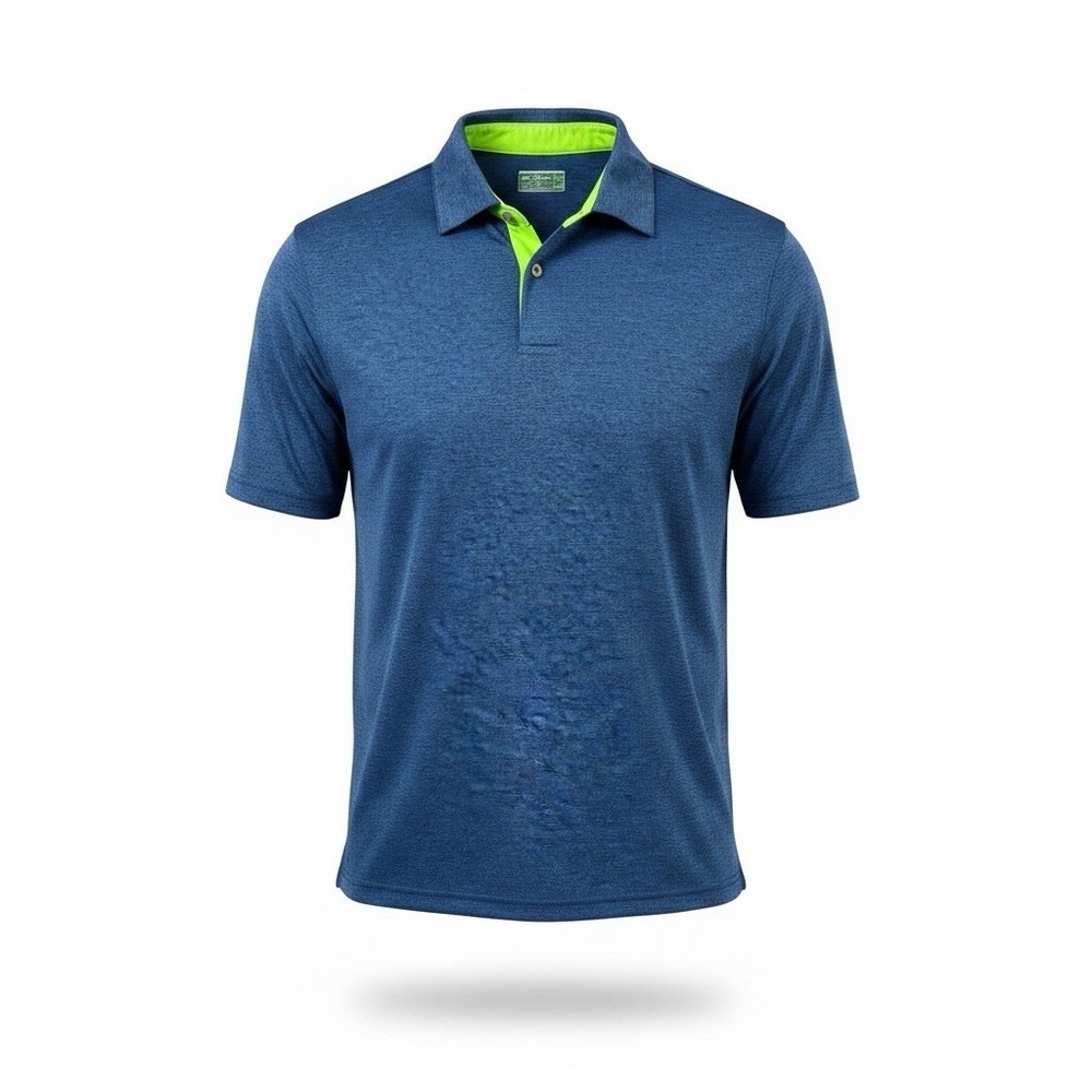 Ben Hogan Golf Polo Shirt Mens Size Medium Blue Short Sleeve Performance Knit